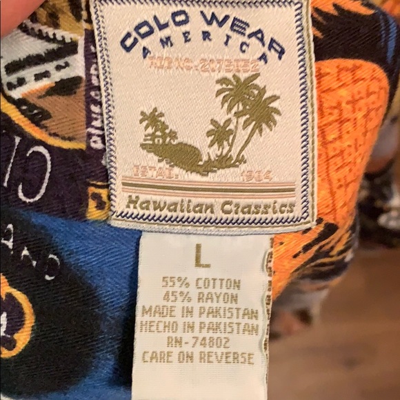 Colo wear Hawaiian shirt size large - Picture 4 of 4